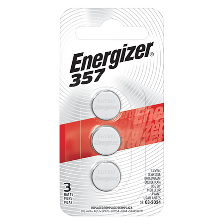 ENERGIZER BATTERY WTCH/ELEC357 3PK 357BPZ-3N